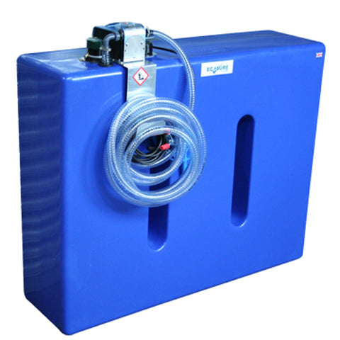 Baffled tank for safer transportation and stable AdBlue transfer